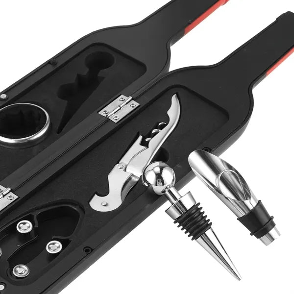 Wine Bottle Shaped Opener Set for Home Bar Gift