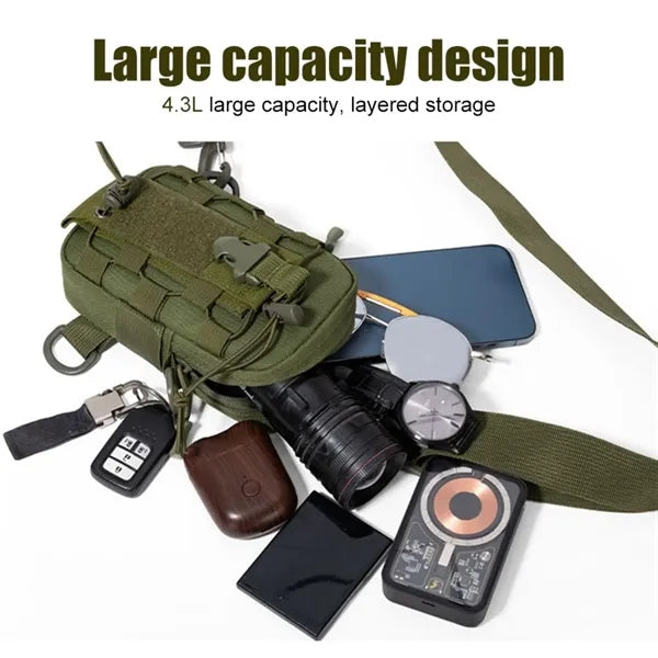 Tactical Sling Bag Waterproof Crossbody Pack Outdoor