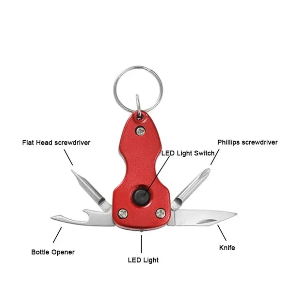 Keychain Multi-Tools With LED Light