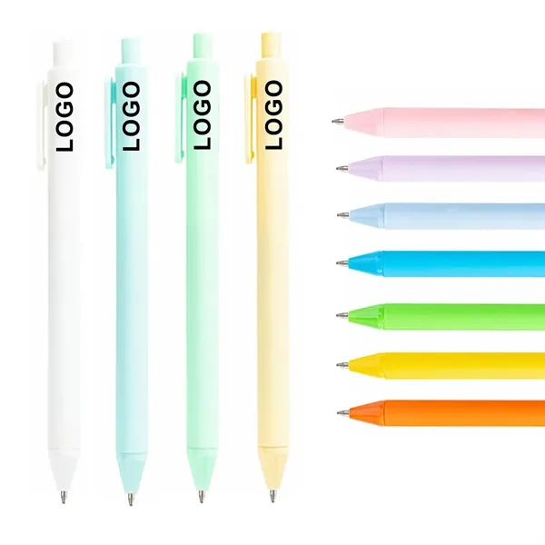 Logo Macaron Gel Ink Ballpoint Pen