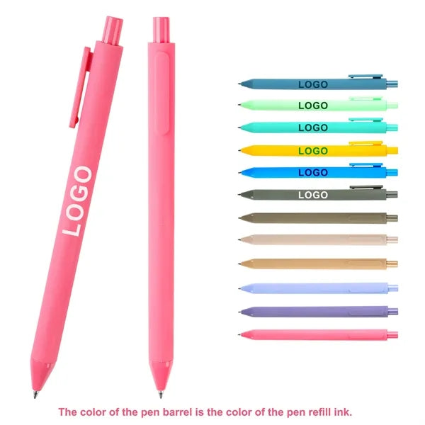 Logo Macaron Gel Ink Ballpoint Pen