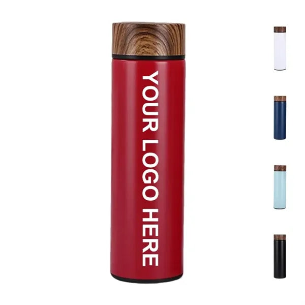 Insulated Tumbler With Wood Lid