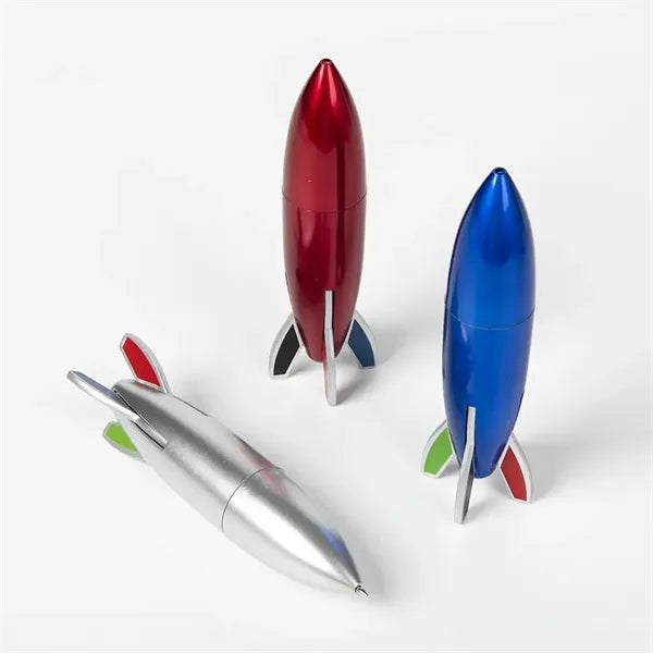 Missile Airplane Fat Rocket Shape 4 Color Ballpoint Pen