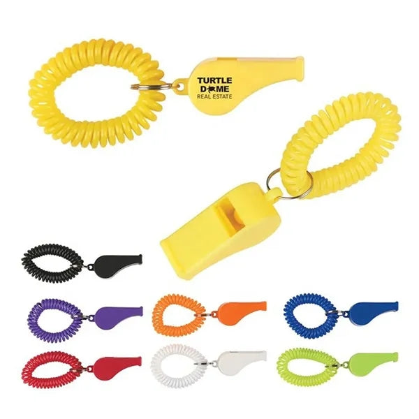 Whistle With Spring Coil