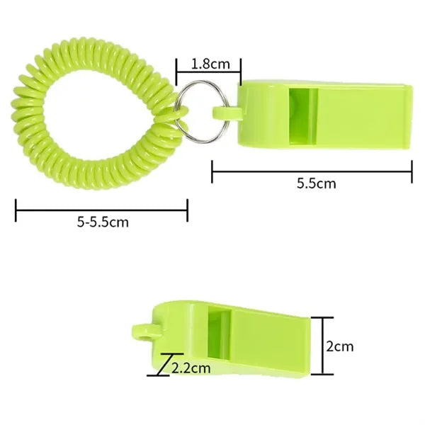 Whistle With Spring Coil