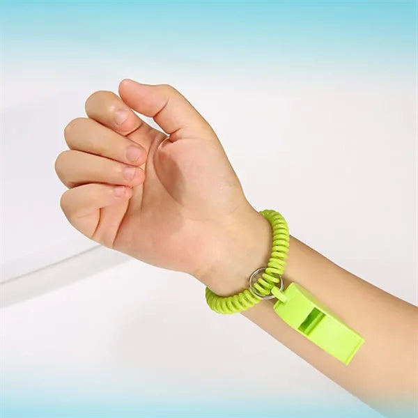 Whistle With Spring Coil