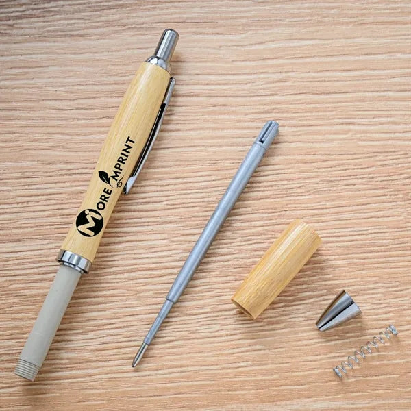 Bamboo Wooden Retractable Ballpoint Pen