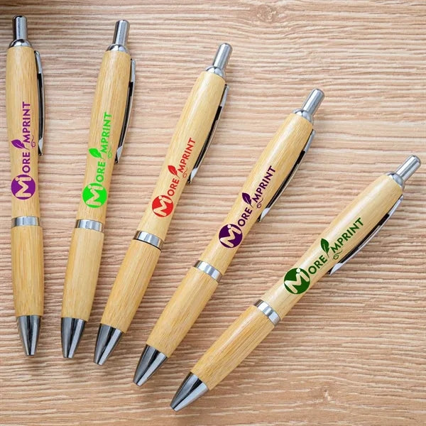 Bamboo Wooden Retractable Ballpoint Pen
