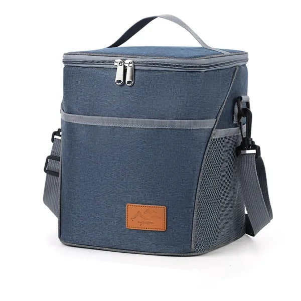 9-Can Insulated PEVA Cooler with Multi-Pocket Storage