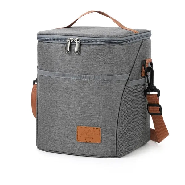 9-Can Insulated PEVA Cooler with Multi-Pocket Storage