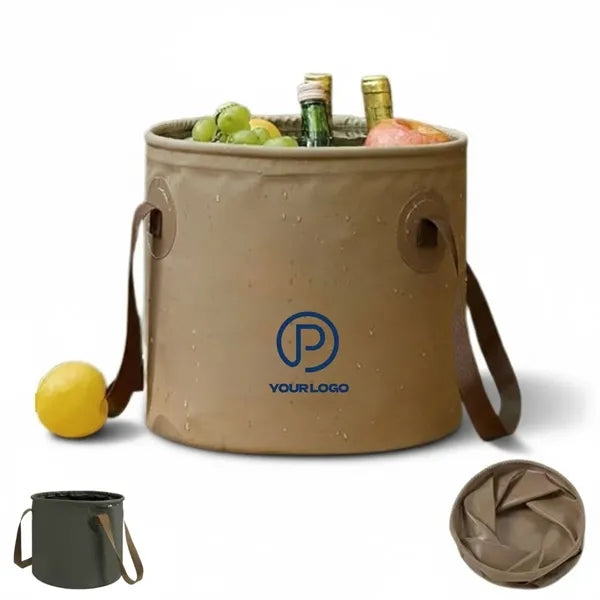 2.6 gallon collapsible water bucket with handle for fishing