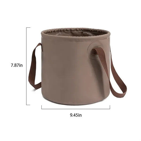 2.6 gallon collapsible water bucket with handle for fishing