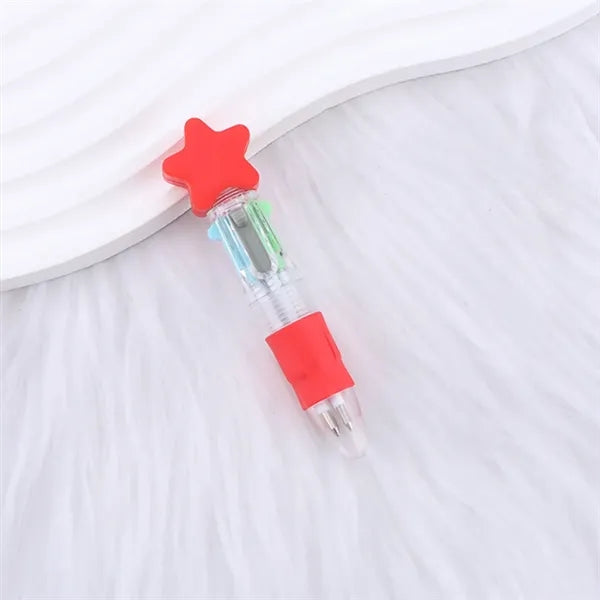 Star Shaped 4 in 1 Colors Ballpoint Pen