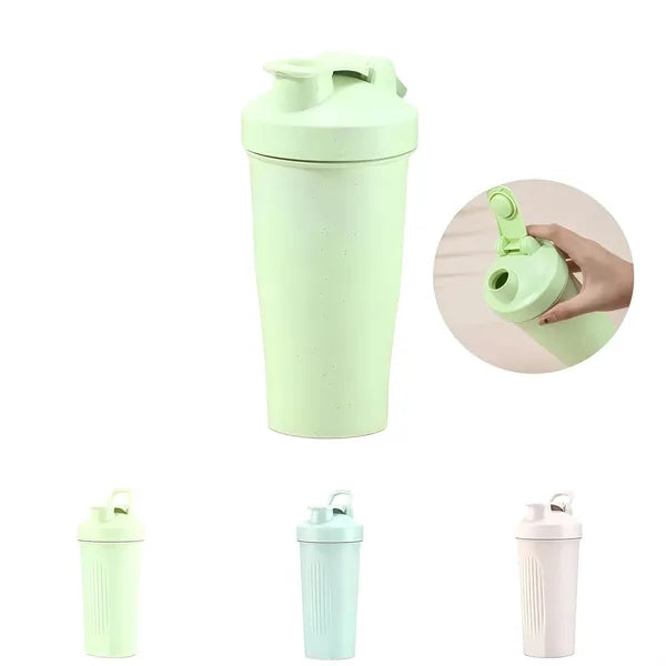 24Oz Eco-Friendly Straw Shaker Cup w/Mix Ball