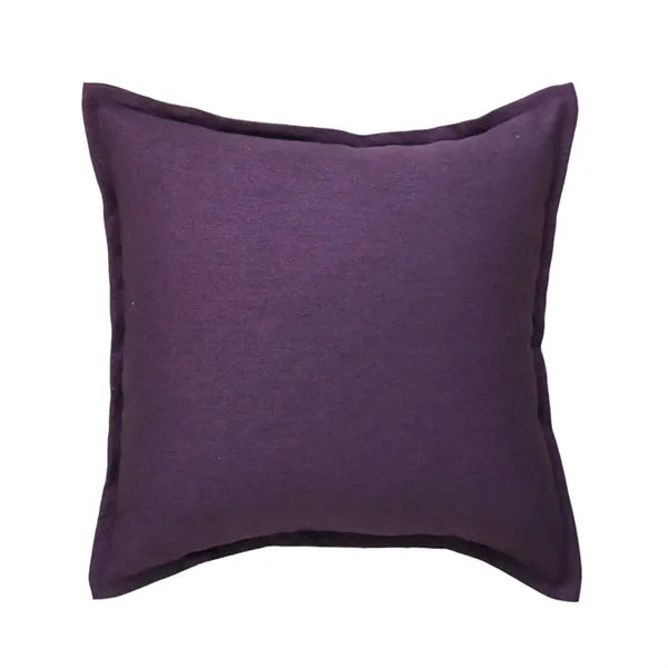 18X18 In Solid Color Natural Linen Blend Pillowcase