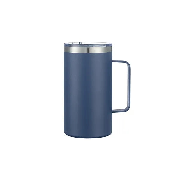 24oz Stainless Steel Insulated travel mug with Handle and Sl