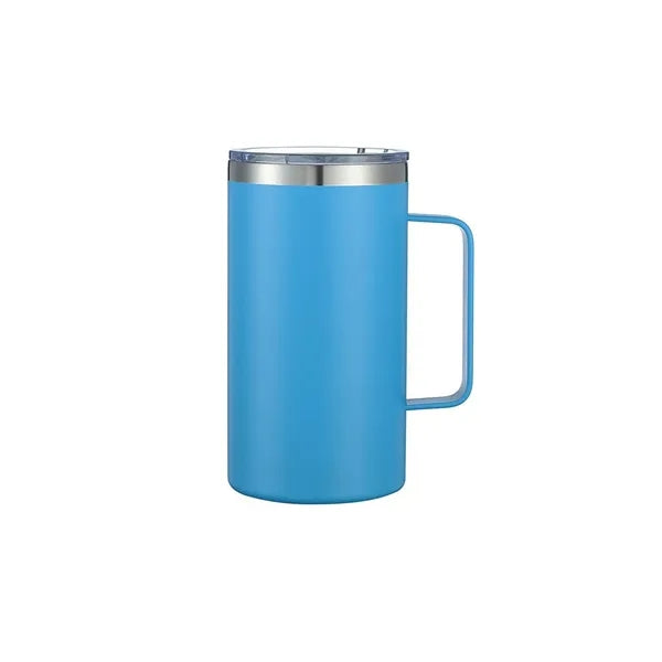 24oz Stainless Steel Insulated travel mug with Handle and Sl