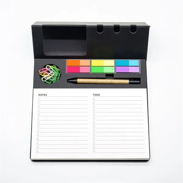 Multifunctional Magnetic Folding Notebook