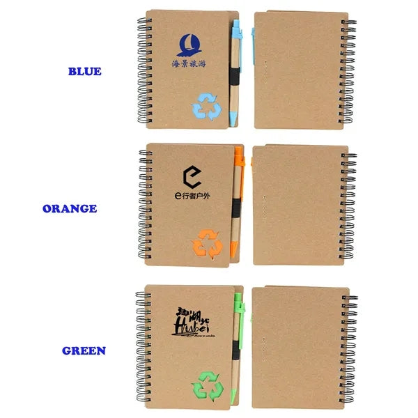 Compact Sticky Notepad with Pen