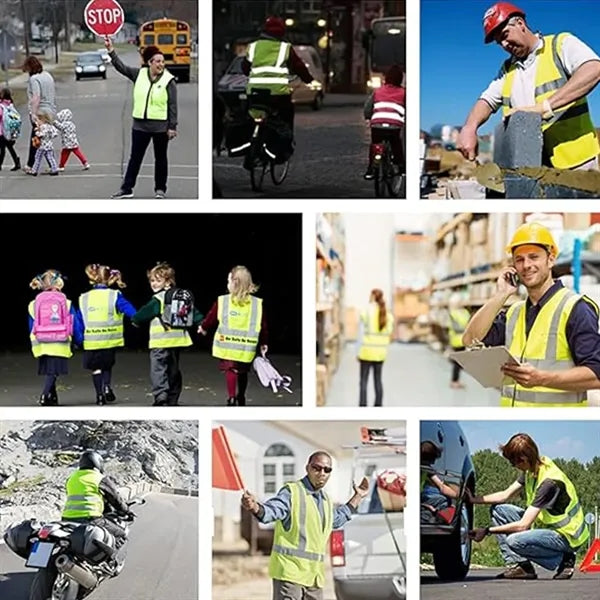 High Visibility Vest With Pocket Zipper