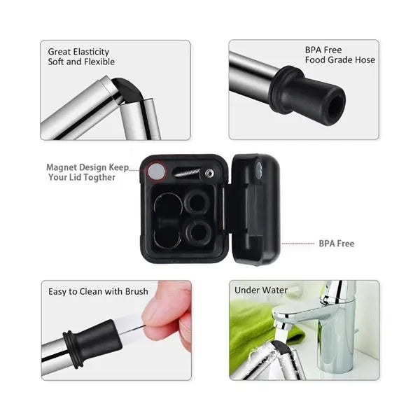 Folding Stainless Steel Straw
