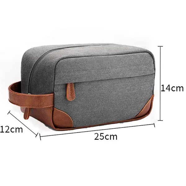 Waterproof Canvas Travel Toiletry Makeup Bag