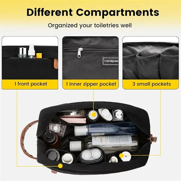 Waterproof Canvas Travel Toiletry Makeup Bag