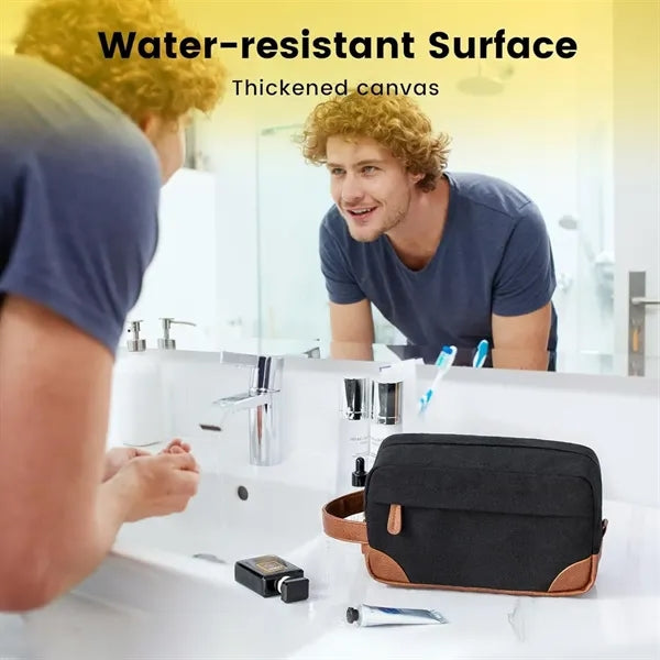 Waterproof Canvas Travel Toiletry Makeup Bag