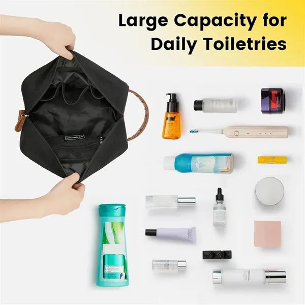 Waterproof Canvas Travel Toiletry Makeup Bag