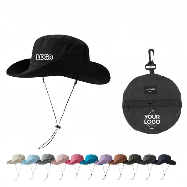 Foldable Bucket Hat Packable Quick Dry Outdoor Sun Hat
