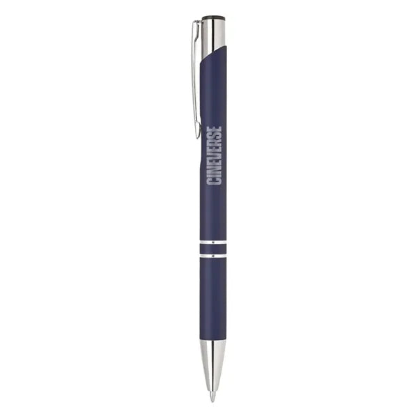 Rubber Finish Click Action Ballpoint Pen