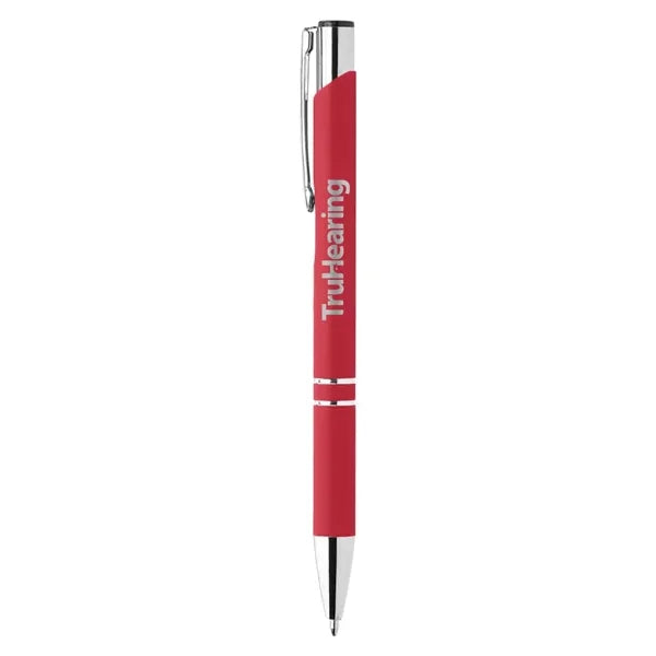 Rubber Finish Click Action Ballpoint Pen