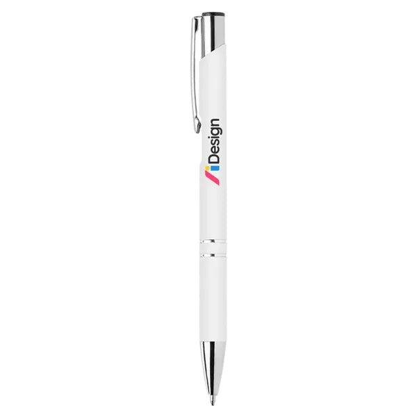 Rubber Finish Click Action Ballpoint Pen