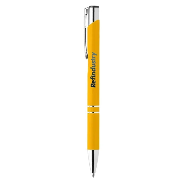 Rubber Finish Click Action Ballpoint Pen