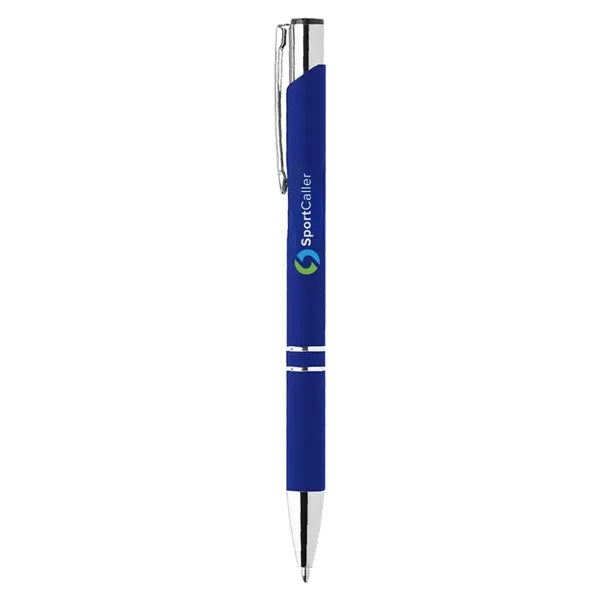Rubber Finish Click Action Ballpoint Pen