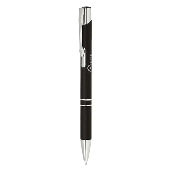 Rubber Finish Click Action Ballpoint Pen