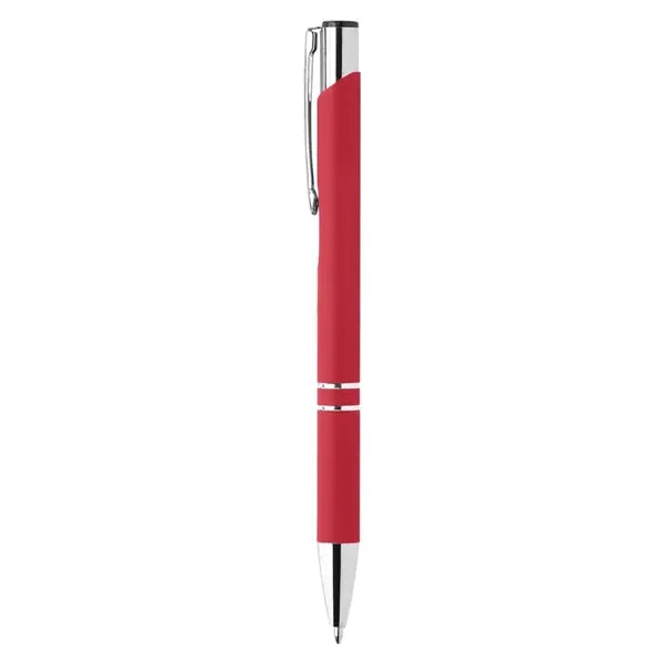 Rubber Finish Click Action Ballpoint Pen