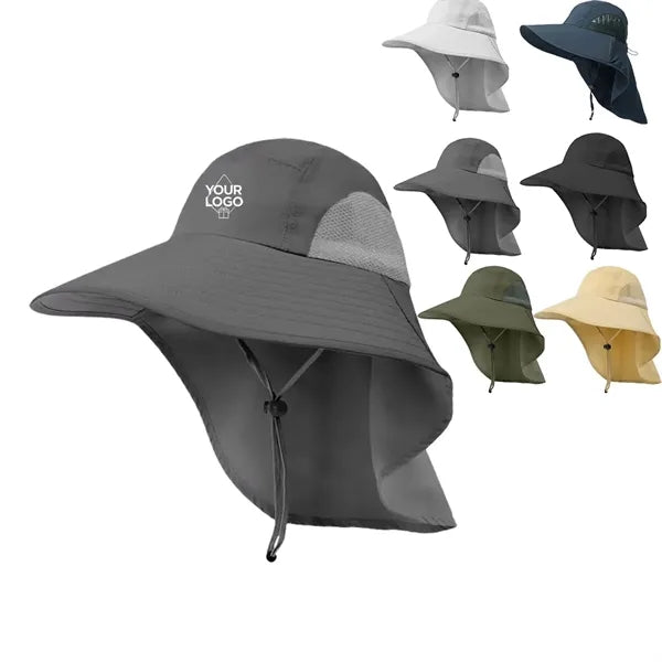 UPF50+ Sun Bucket Hat Breathable Mesh Outdoor Protection