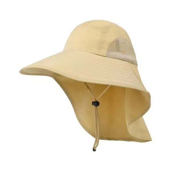 UPF50+ Sun Bucket Hat Breathable Mesh Outdoor Protection