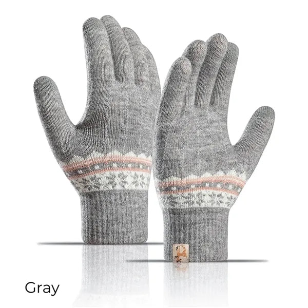Women Warm Touch Screen Gloves Fleece Lined Winter Knit Glov