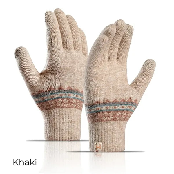 Women Warm Touch Screen Gloves Fleece Lined Winter Knit Glov