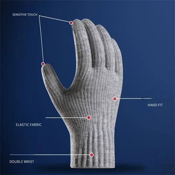 Women Warm Touch Screen Gloves Fleece Lined Winter Knit