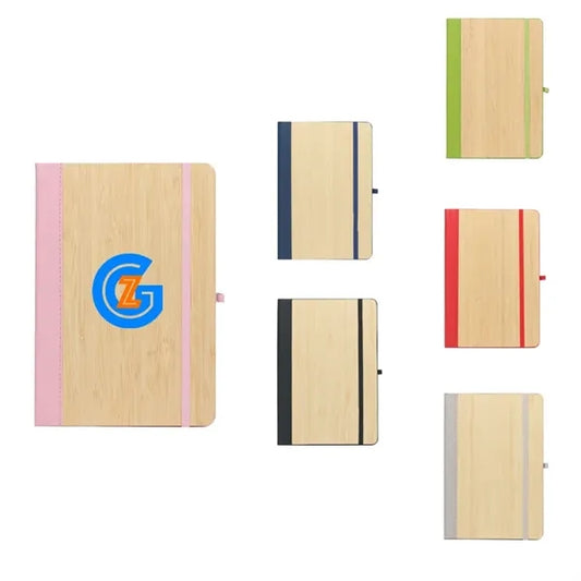 Bamboo Cover Magnetic Closure Notebook