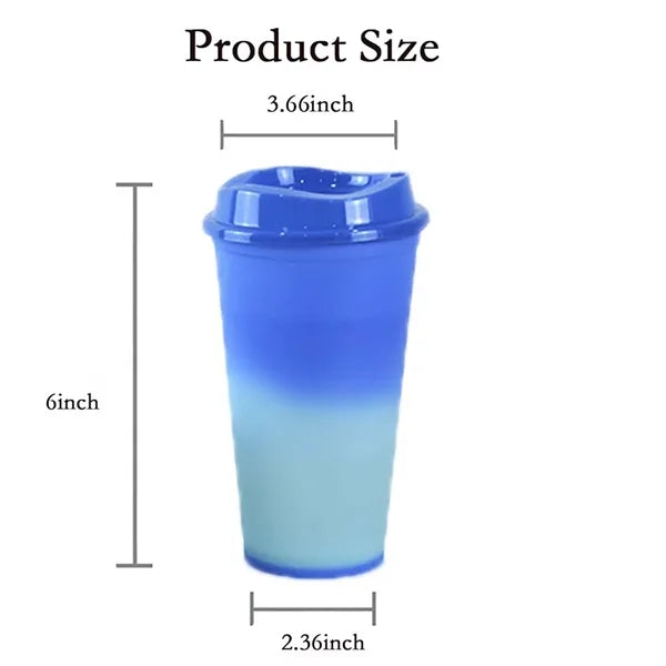 16oz Temperature-sensitive Color-changing Cup