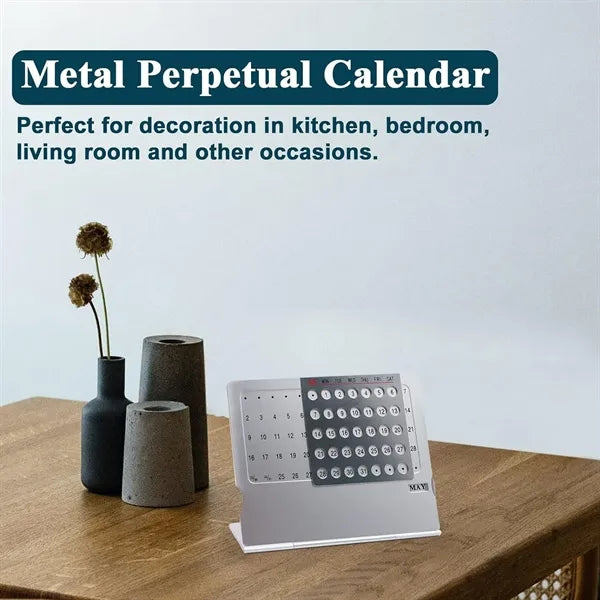 Elegant Perpetual Desk Calendar Office Business Gift