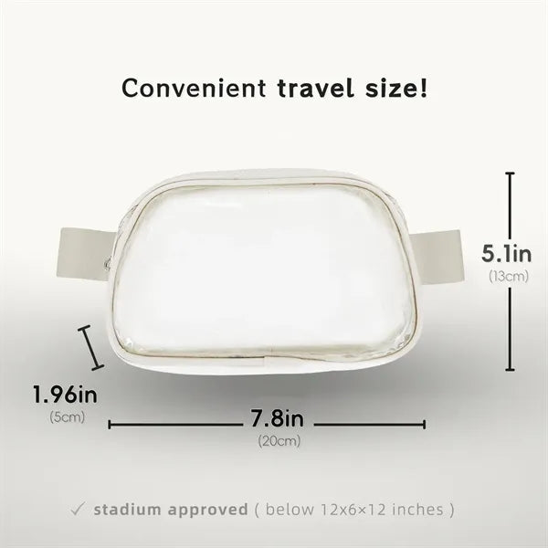 Adjustable Transparent Travel Waist Bag