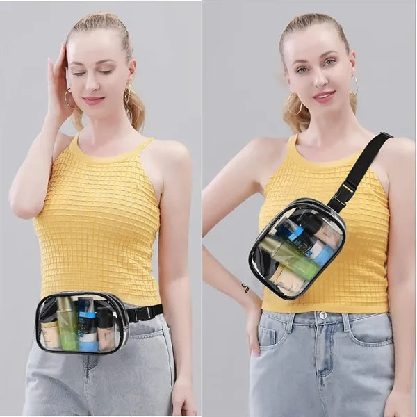 Adjustable Transparent Travel Waist Bag