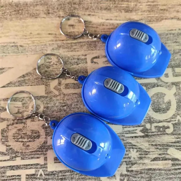 Hard Hat Bottle Opener Keychain with LED Light