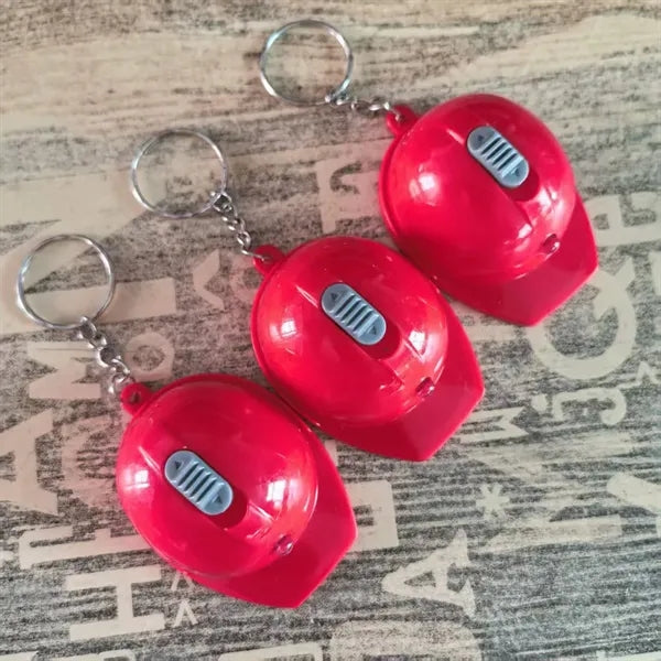 Hard Hat Bottle Opener Keychain with LED Light
