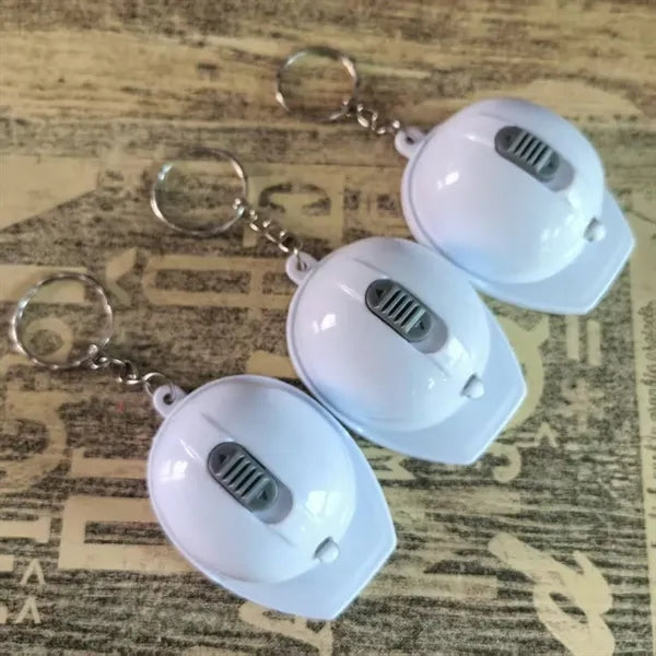 Hard Hat Bottle Opener Keychain with LED Light